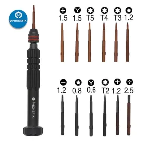 12 IN 1 Multi-Function Screwdriver Repair Tool Kit With Replaceable Bits