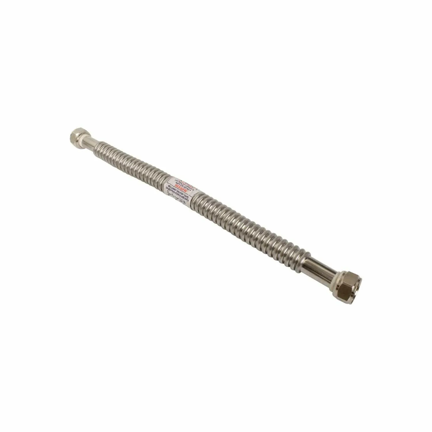 18" x 3/4" FIP Stainless Steel Water Flex Connector