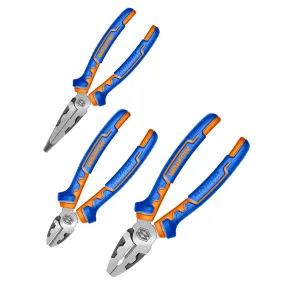 6"/160mm / 8"200mm Set of 3PCS High Leverage Pliers Set WPS0613