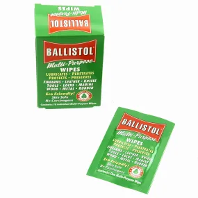 Ballistol Multi-Purpose Cleaning and Lubricating Gun Wipes Pack of 10 - Antique Gun Oil