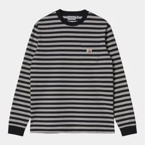 Carhartt WIP LS Scotty T-Shirt - Black / Hammer