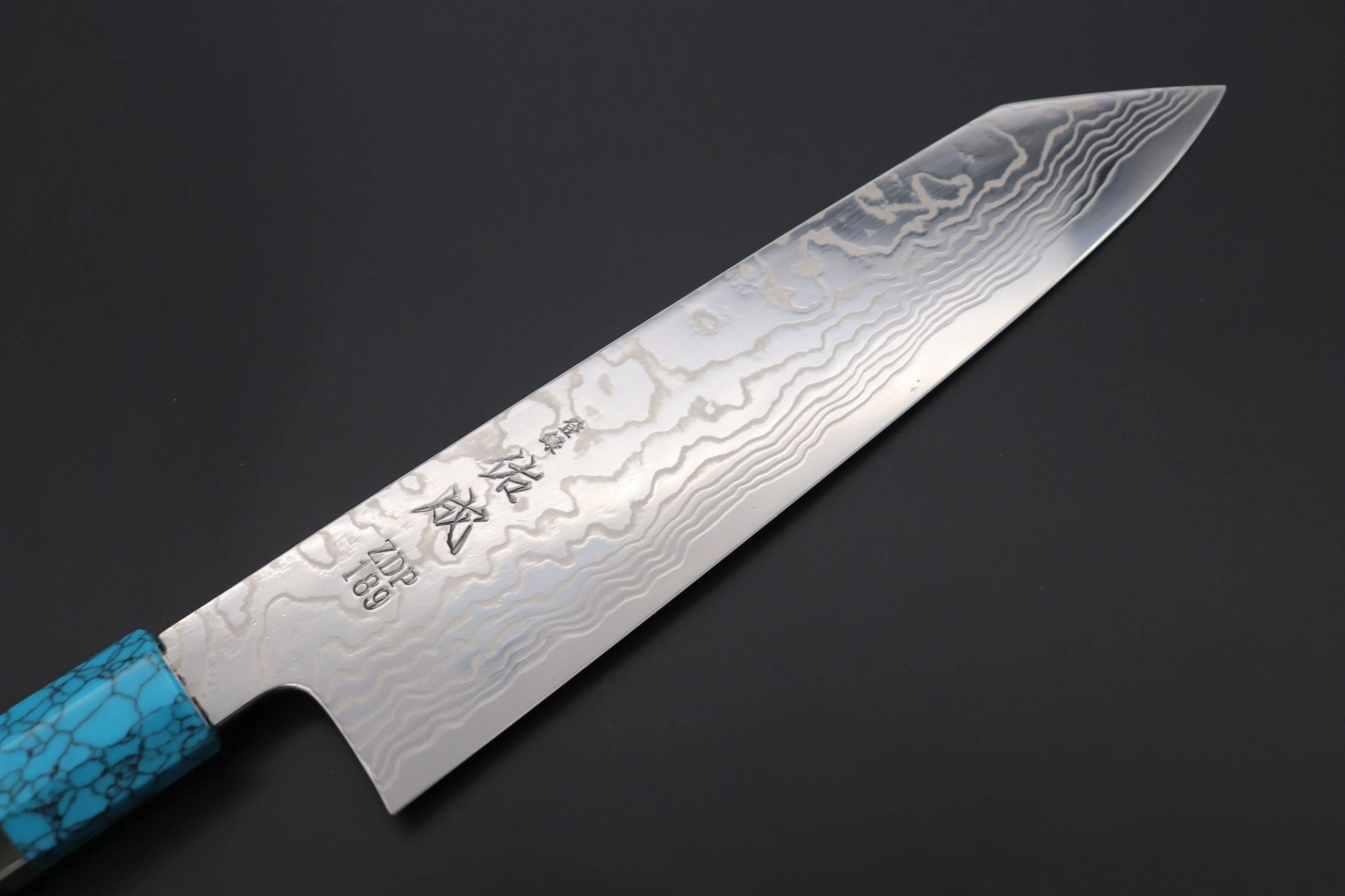 Custom Limited Edition, Sukenari ZDP-189 Nickel Damascus Kiritsuke 210mm (8.2 inch, SCL-411)