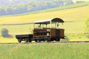 Ellis Clark Trains E1020Z Finescale O Gauge Wickham Trolley & Trailer, Choc & Cream, Limited Edition