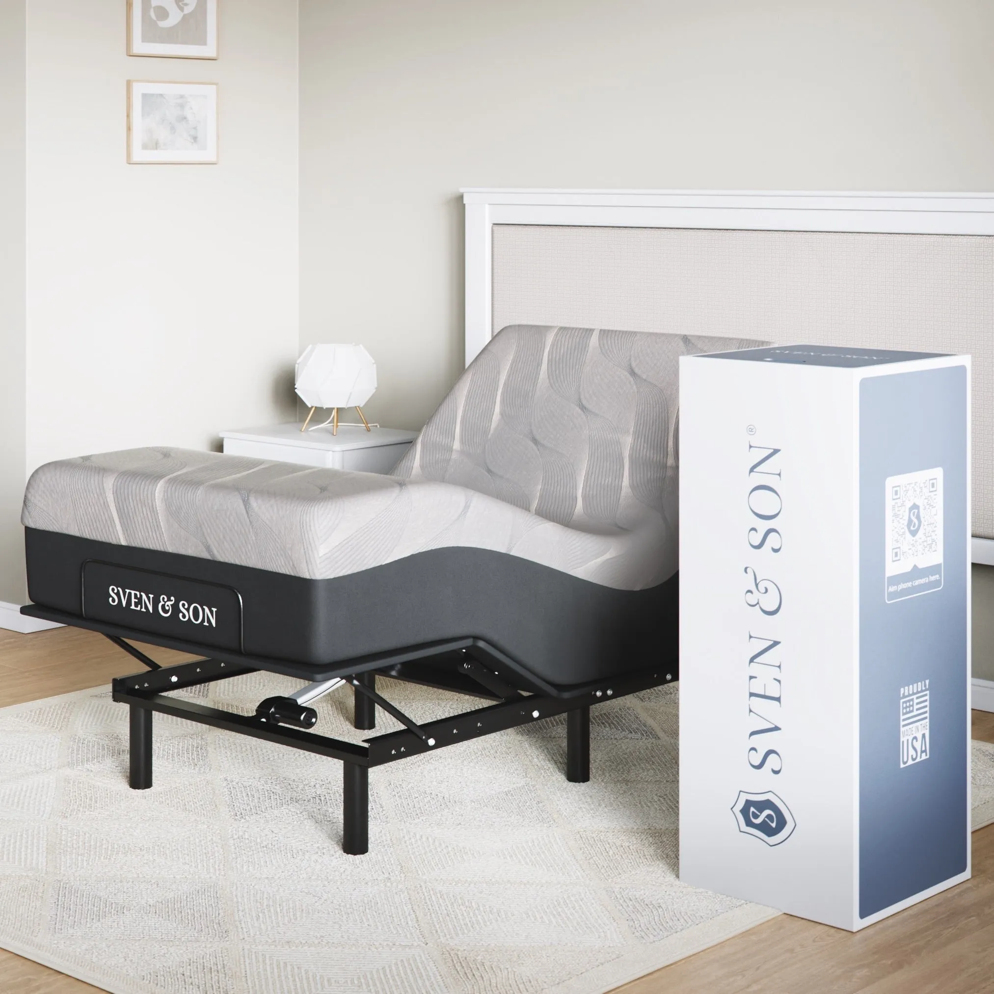 Essential Series Adjustable Bed Base   Choice of Mattress Bundle