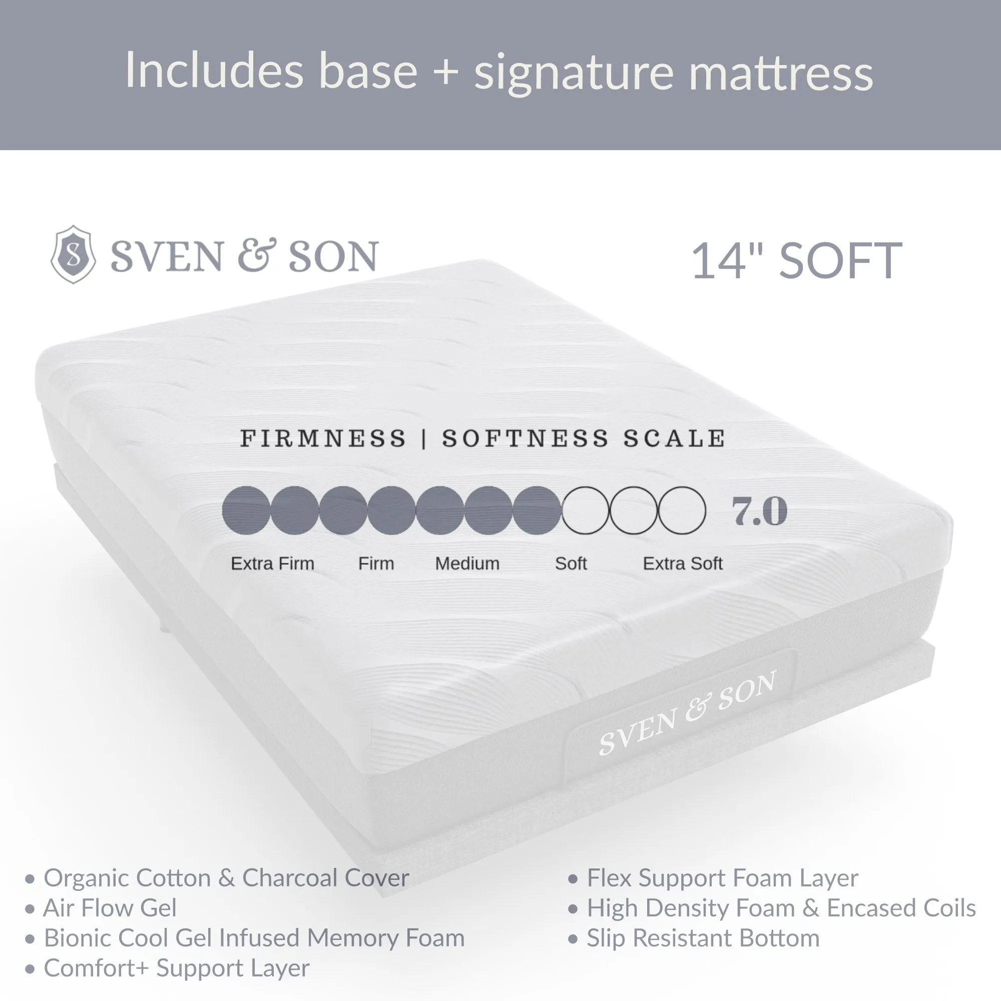 Essential Series Adjustable Bed Base   Choice of Mattress Bundle