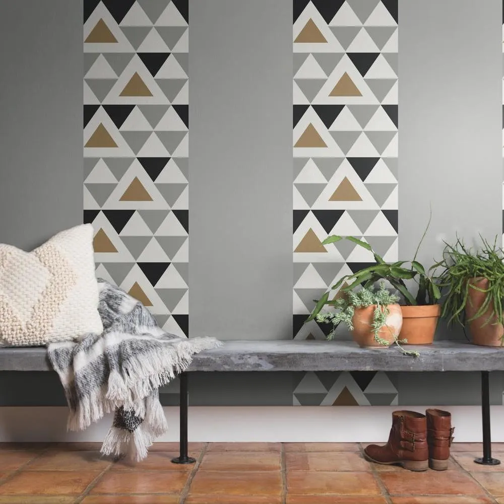 Geometric Triangle Peel and Stick Wallpaper