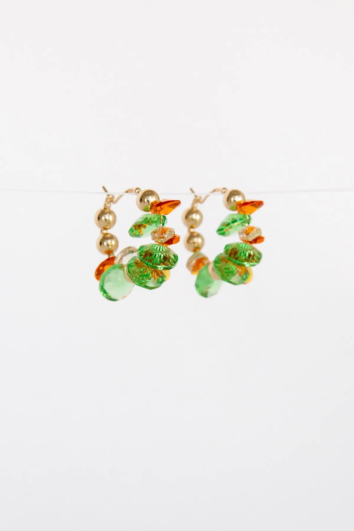 Harvest Earrings - Peas   Carrots