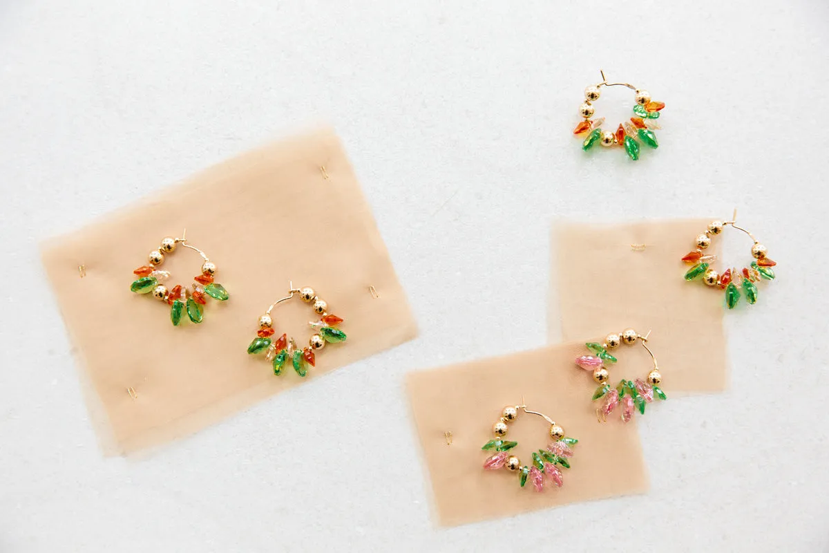 Harvest Earrings - Peas   Carrots