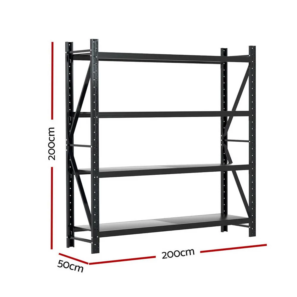 Heavy-Duty Steel Garage Rack, 200kg/Shelf - Giantz