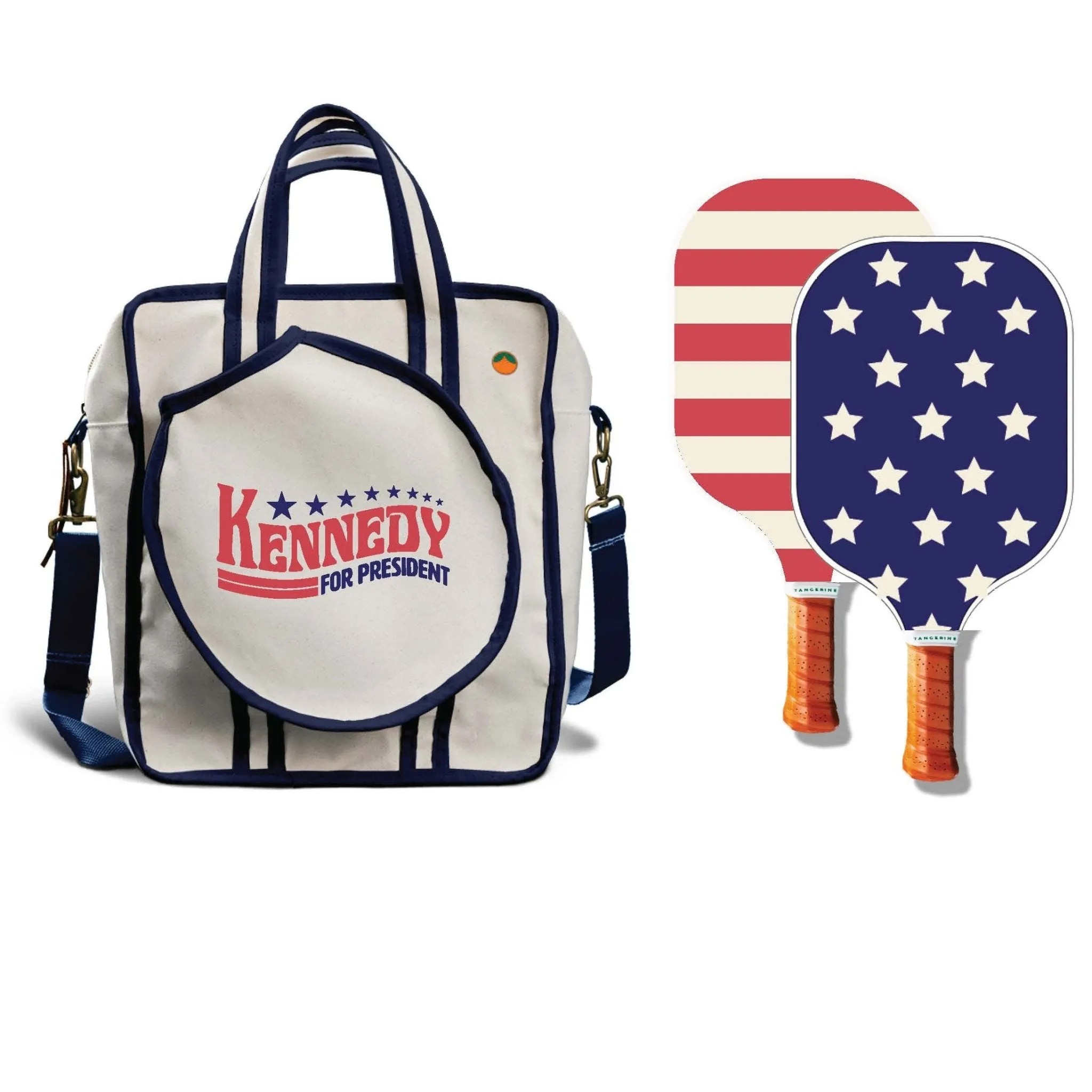 Kennedy for President Vintage - 2 Paddle & 1 Bag Pickleball Set - Navy | LIMITED EDITION