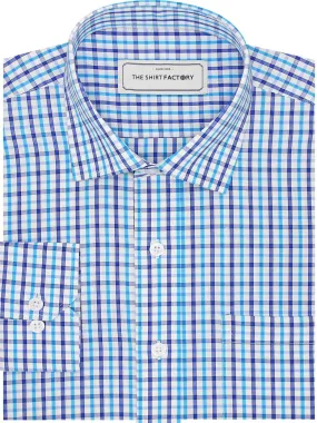 Men's Premium Cotton Twill Check Shirt - Multicolor Checks (1312)