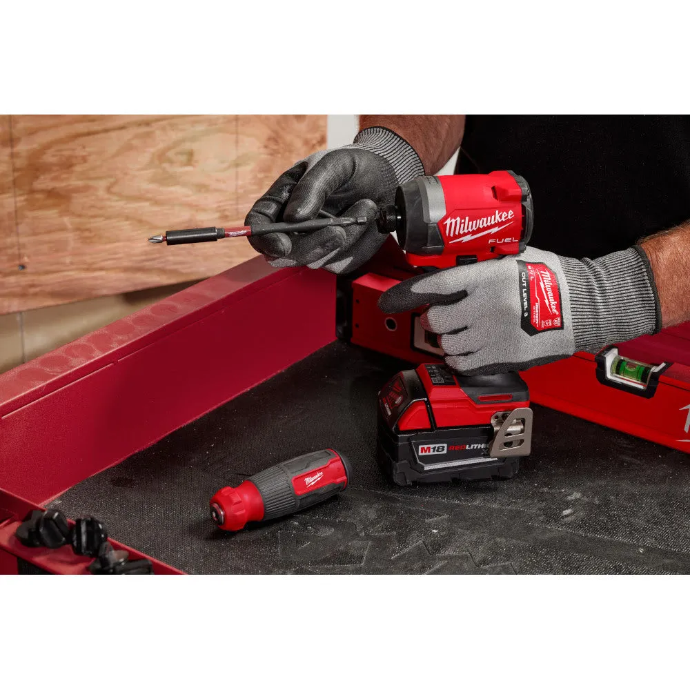 Milwaukee 48-22-2915 14-in-1 Multi-Bit Screwdriver W/ SHOCKWAVE Impact Duty Bits