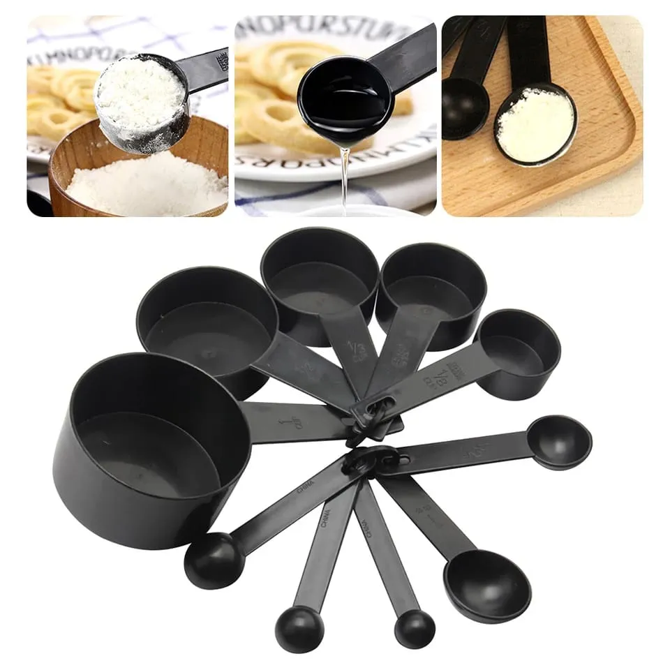 Pack Of 10 PC - Kitchen Measuring Tool Measuring Cups and Spoons Coffee Sugar Scoop Baking Measuring Cups Cooking Baking Accessories