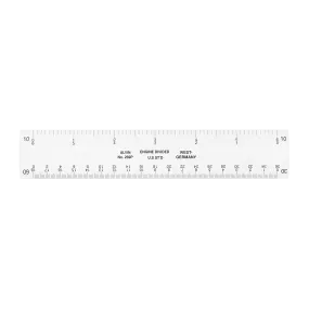 Scale 4 Bevel Flat Engineering 6" Plastic 269P