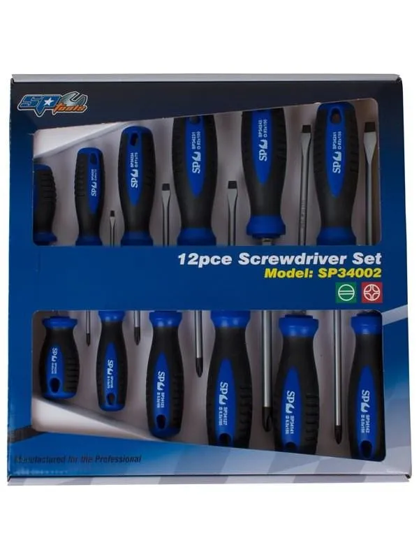 Screwdriver&#x20;Set&#x20;Phillips&#x20;&amp;&#x20;Slotted&#x20;12pc&#x20;-&#x20;SP&#x20;Tools